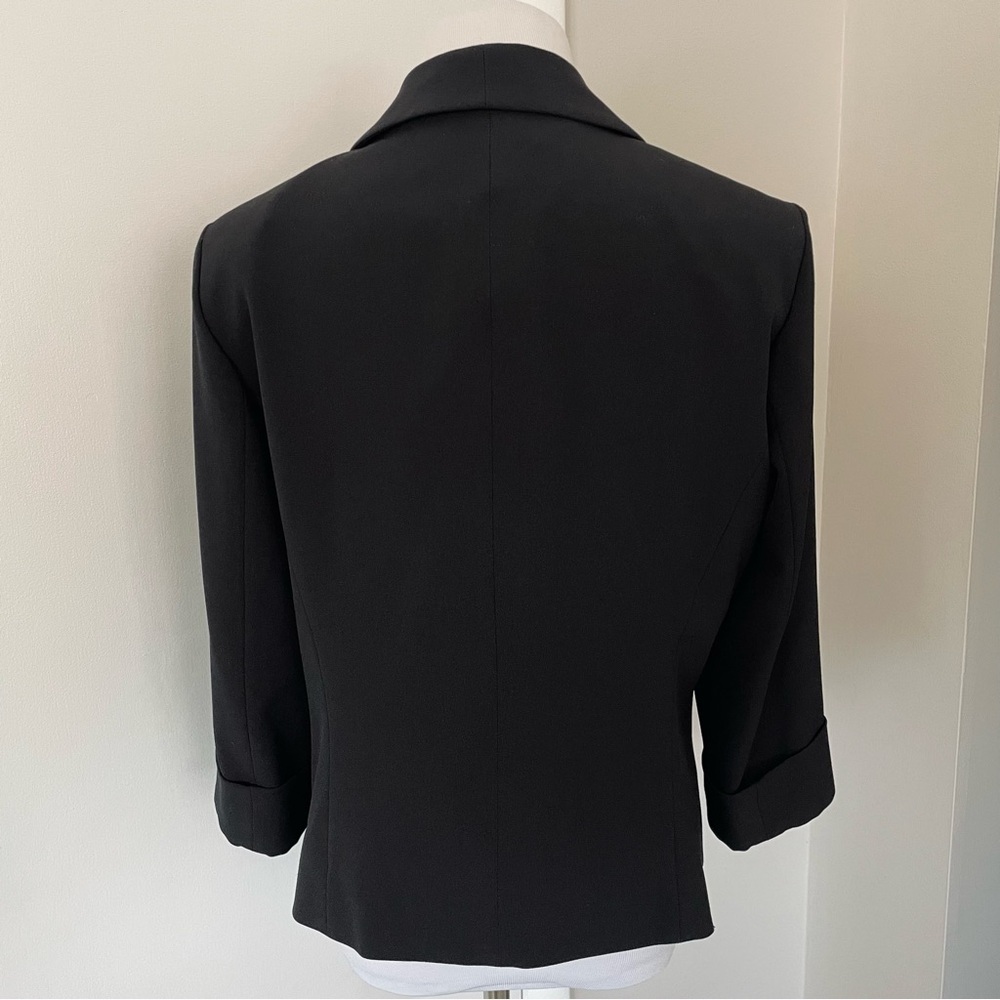 Black Label by Evan-Picone Womens Regular Fit Suit Jacket Black Size 14 - Picture 10 of 13